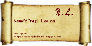 Neményi Laura névjegykártya
